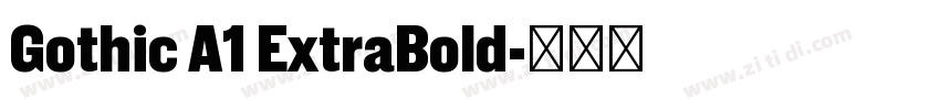 Gothic A1 ExtraBold字体转换